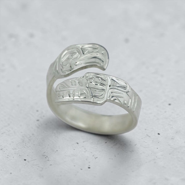 Eagle Bear Wrap Ring
