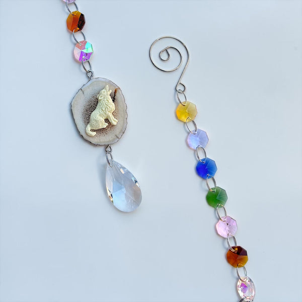 Antler Suncatcher - Wolf