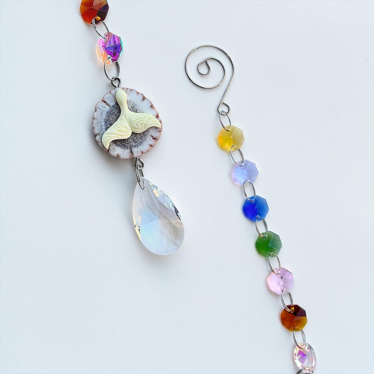 Antler Suncatcher - Whale Tail
