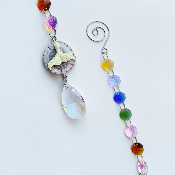 Antler Suncatcher - Whale Tail