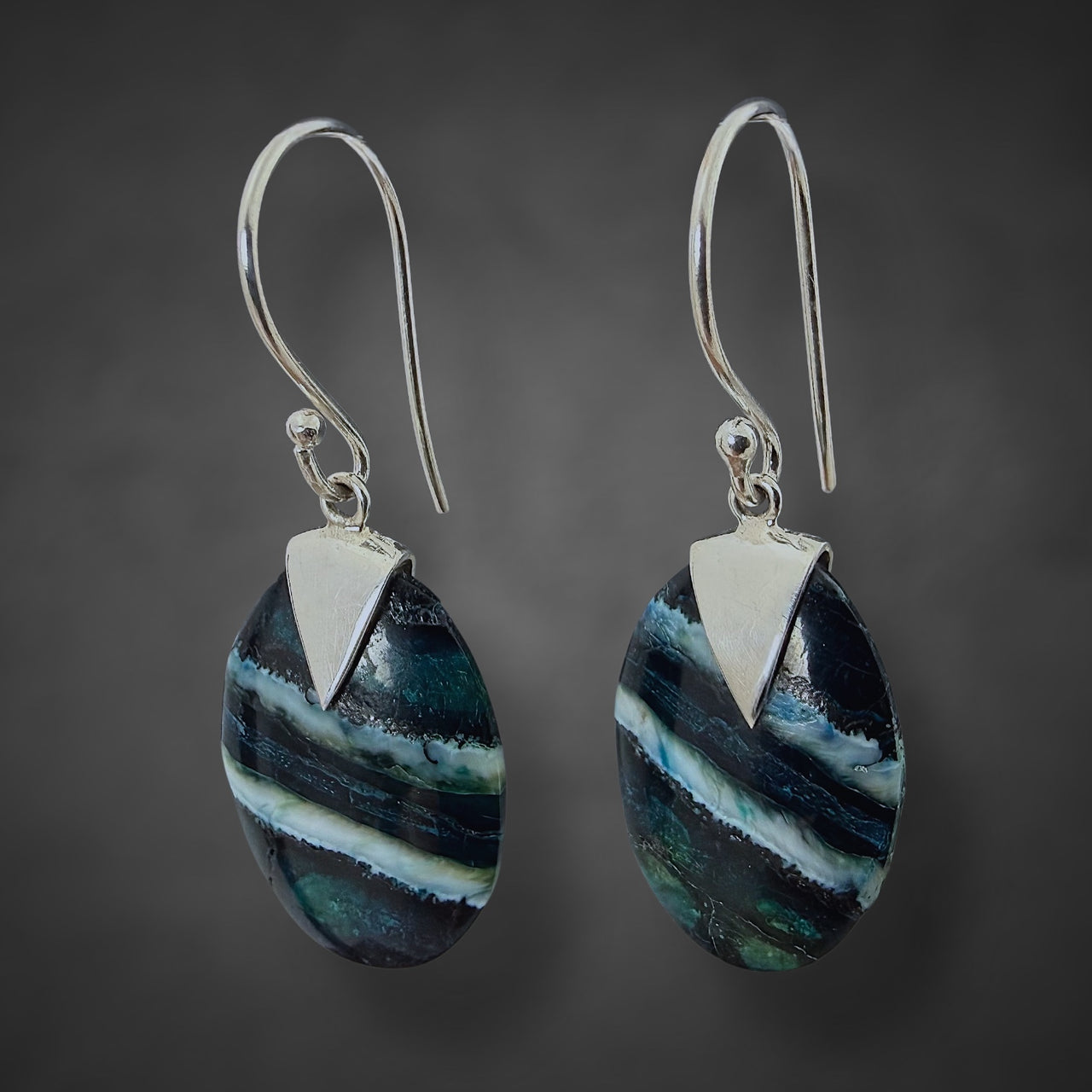Mammoth Tooth Small Oval Earrings