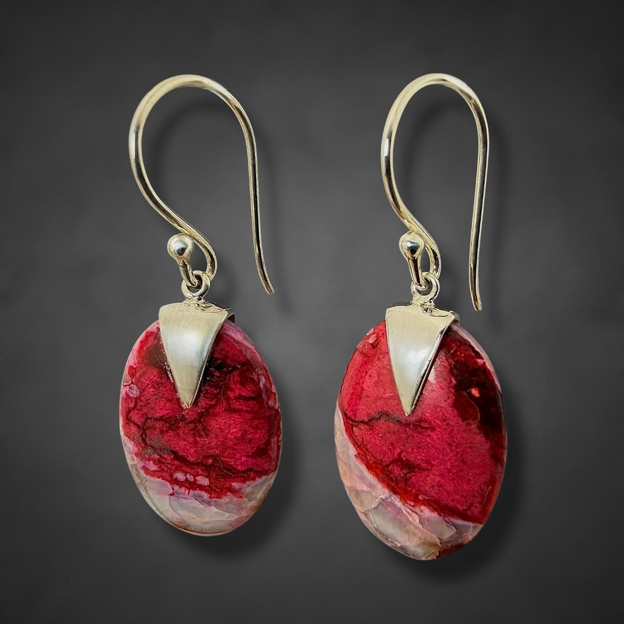 Mammoth Tooth Small Oval Earrings