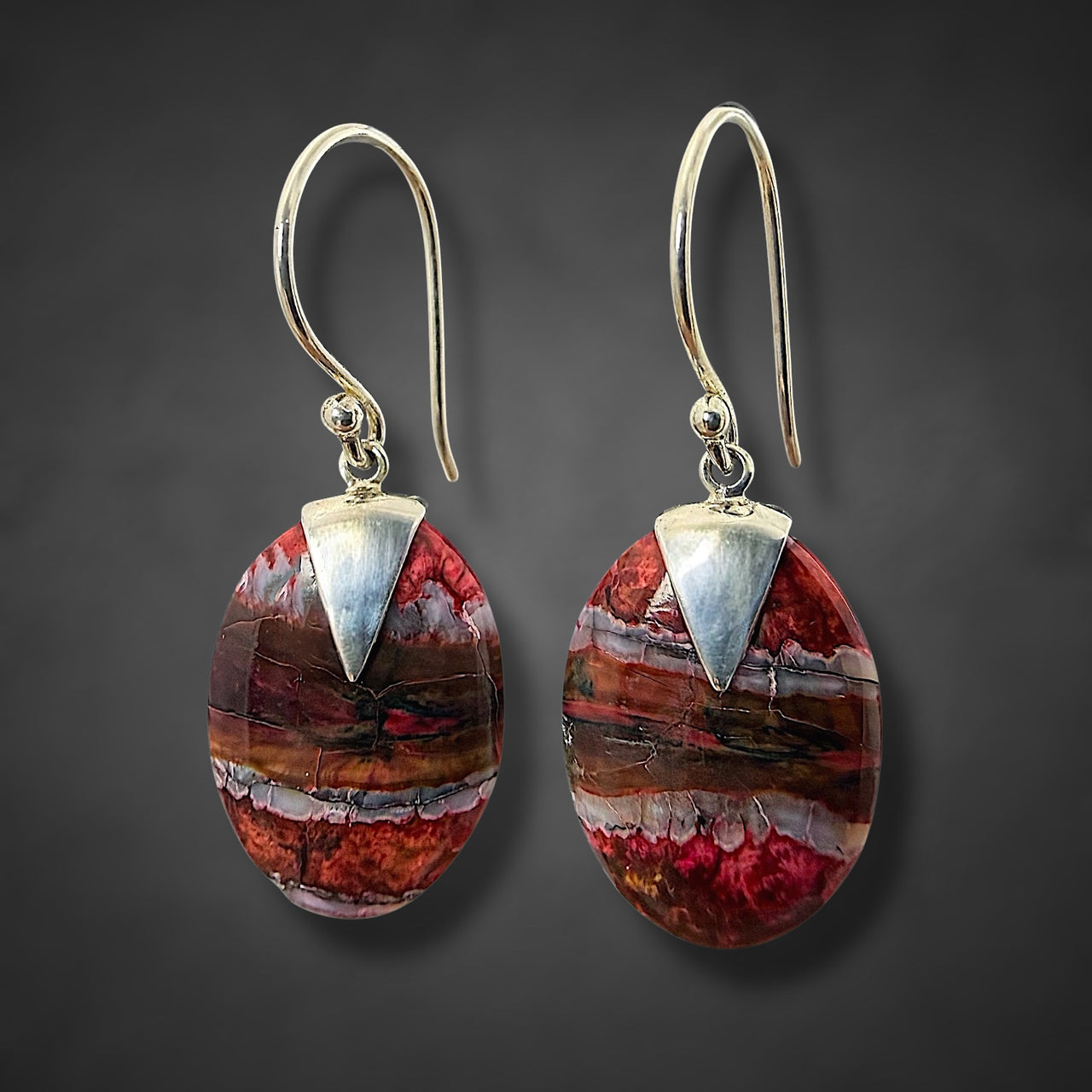 Mammoth Tooth Small Oval Earrings
