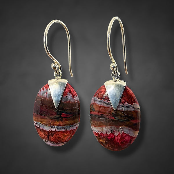 Mammoth Tooth Small Oval Earrings