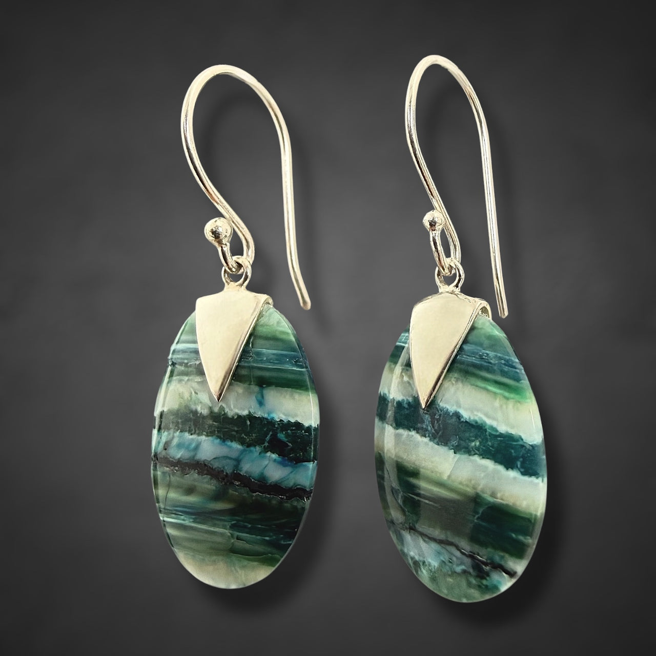 Mammoth Tooth Small Oval Earrings