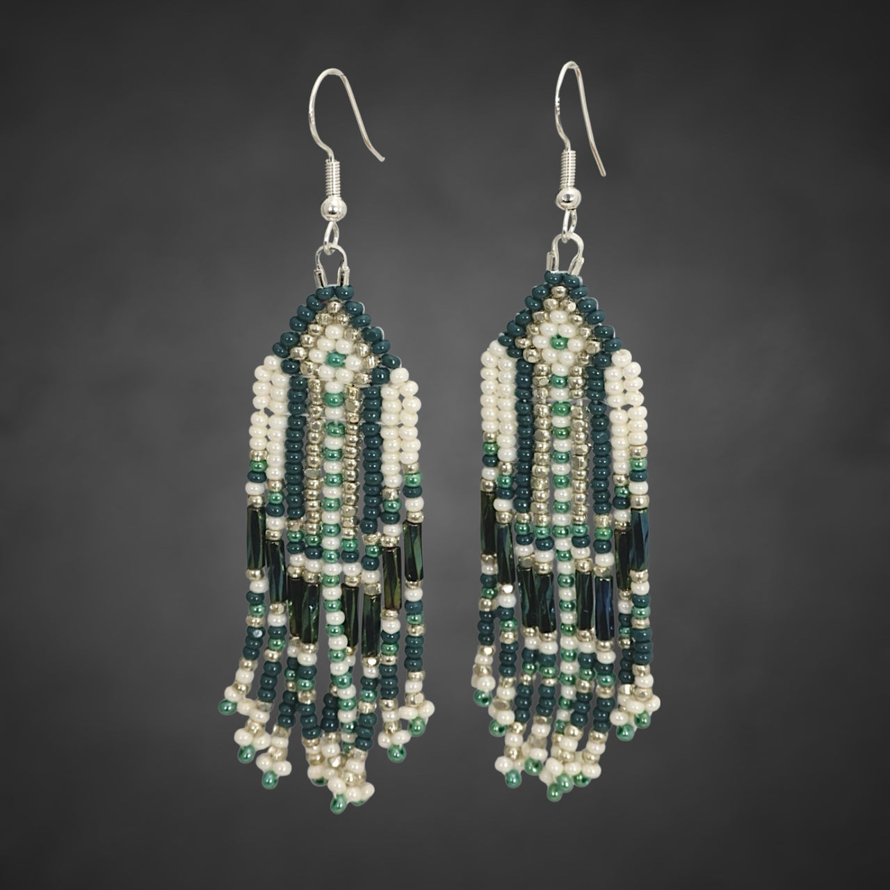Beaded Glass Earrings