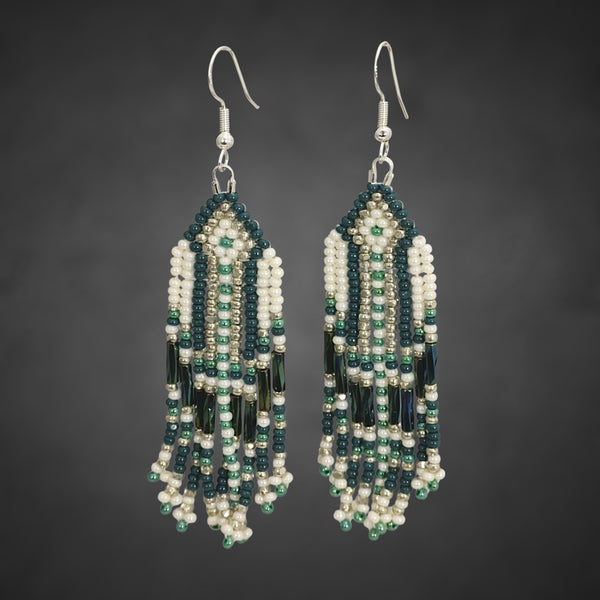 Beaded Glass Earrings