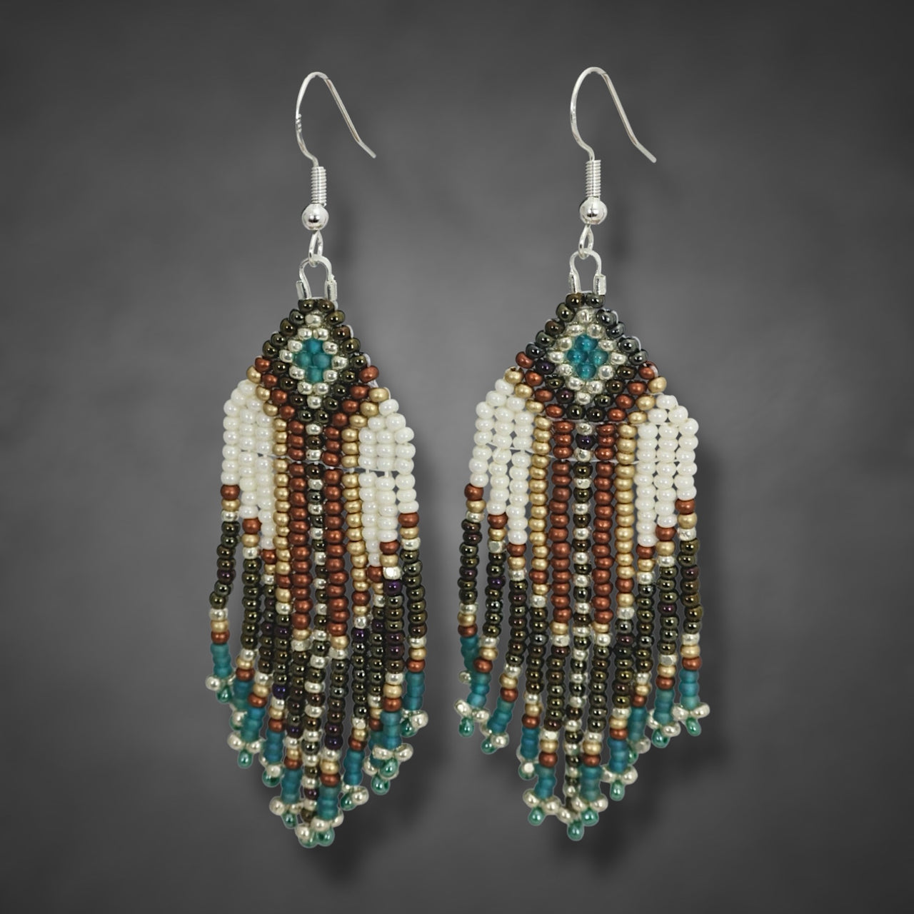 Beaded Glass Earrings