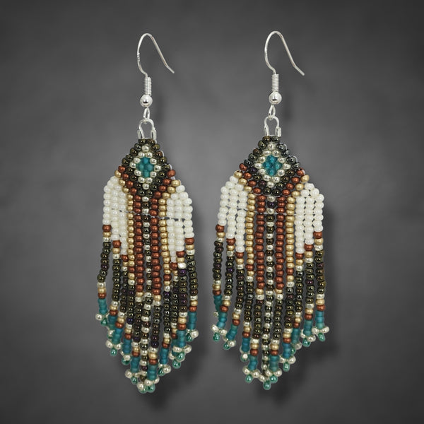 Beaded Glass Earrings