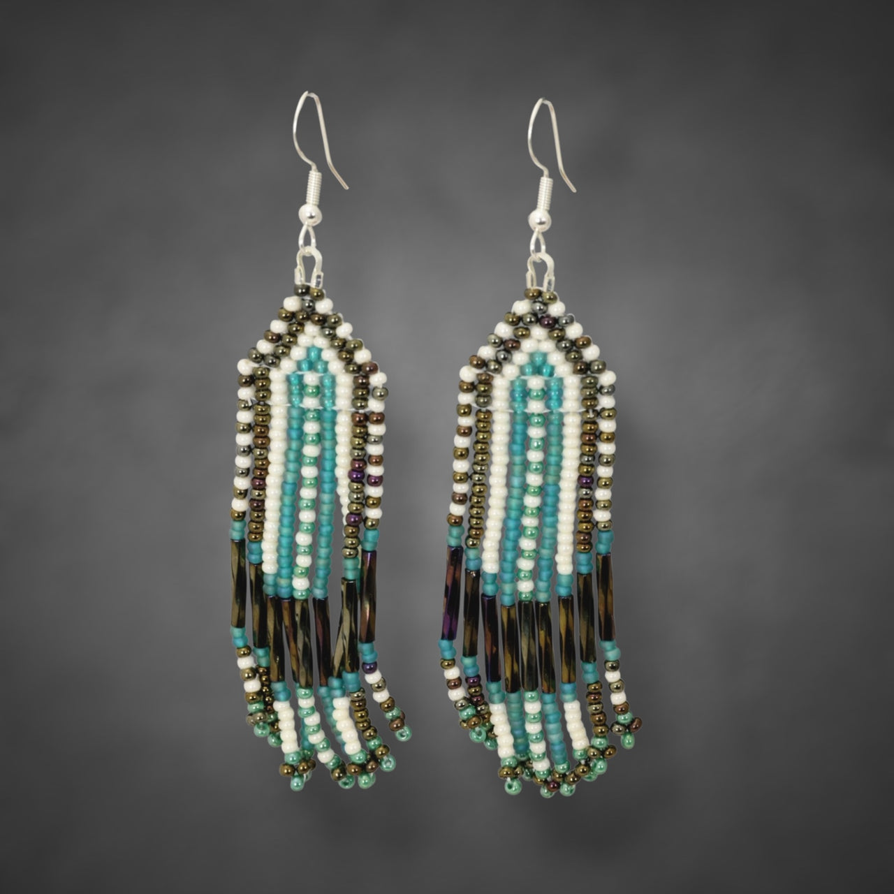 Beaded Glass Earrings
