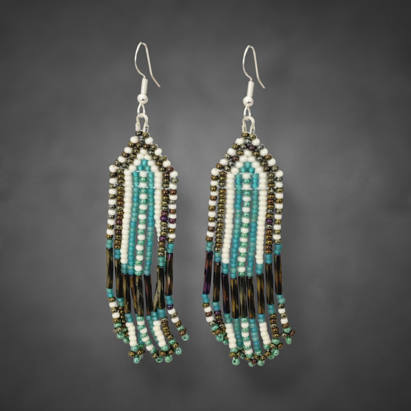 Beaded Glass Earrings