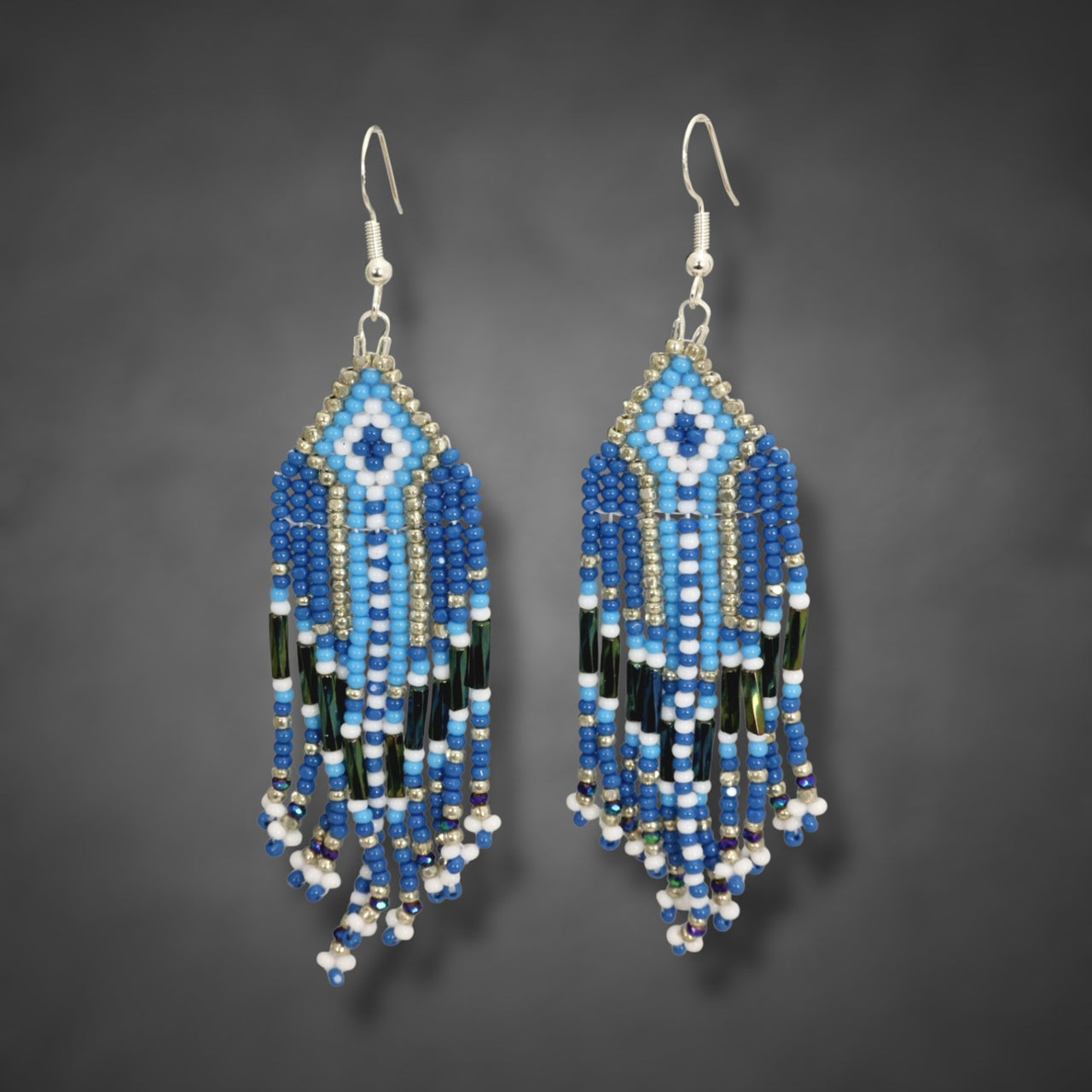 Beaded Glass Earrings