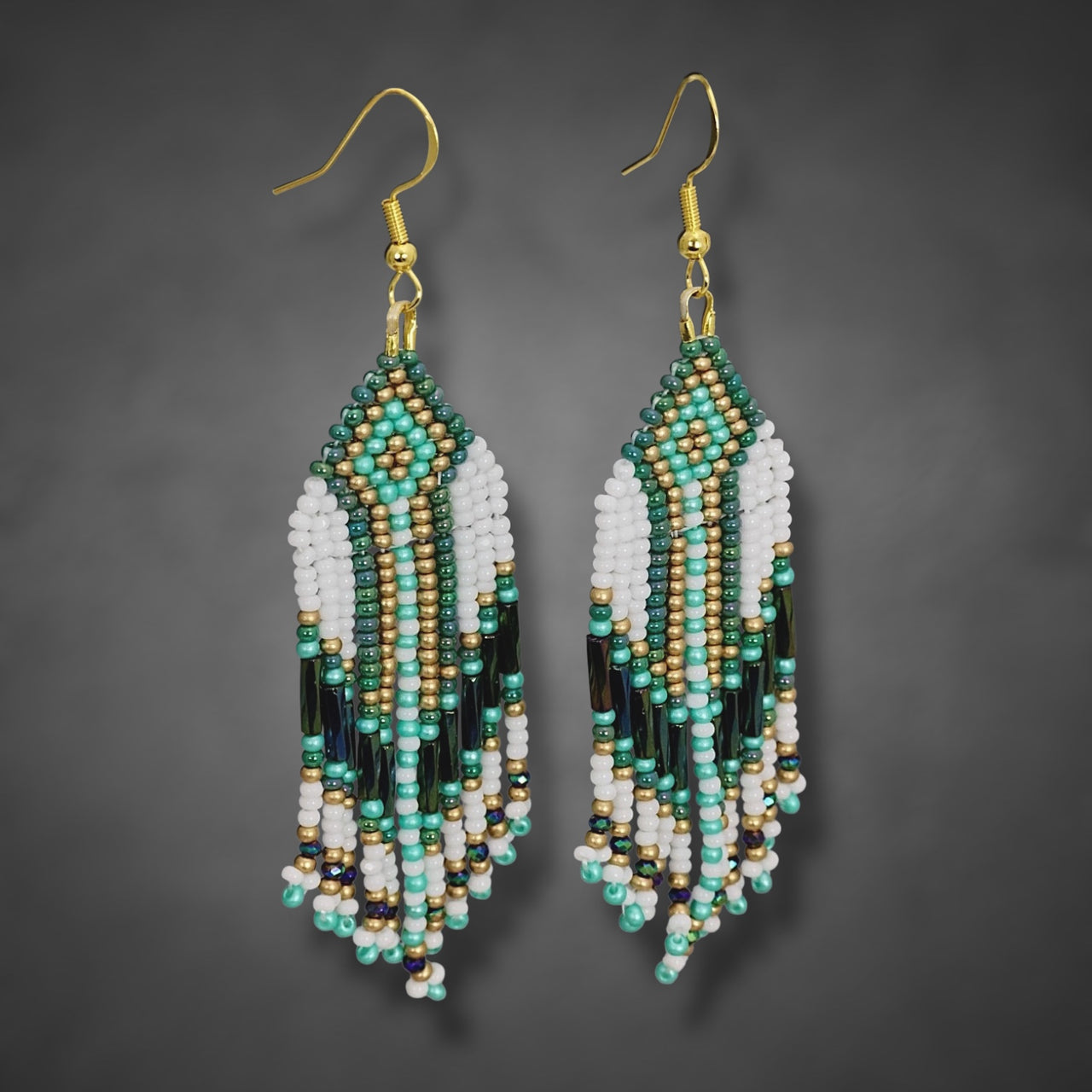 Beaded Glass Earrings