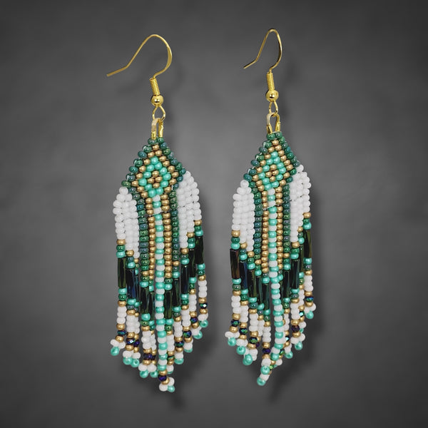 Beaded Glass Earrings