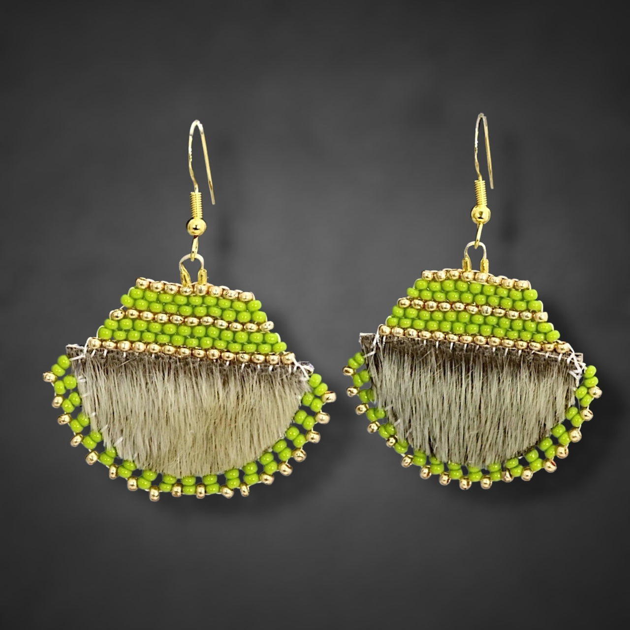 Ulu Seal Skin Beaded Earrings