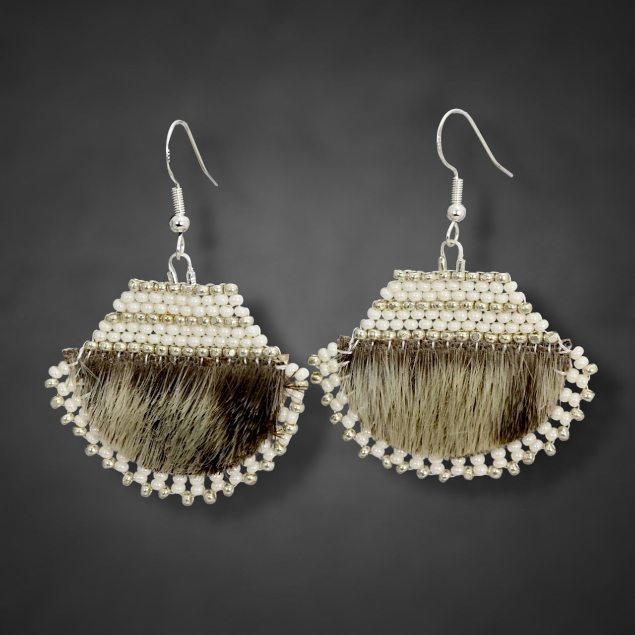 Ulu Seal Skin Beaded Earrings