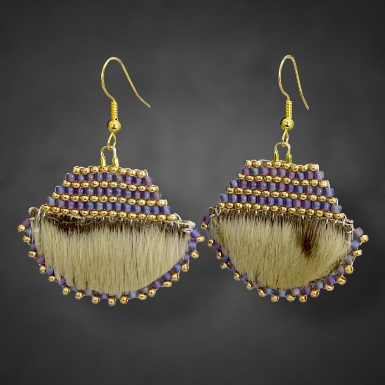 Ulu Seal Skin Beaded Earrings