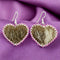 Heart Seal Skin Beaded Earrings