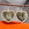 Heart Seal Skin Beaded Earrings