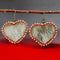 Heart Seal Skin Beaded Earrings