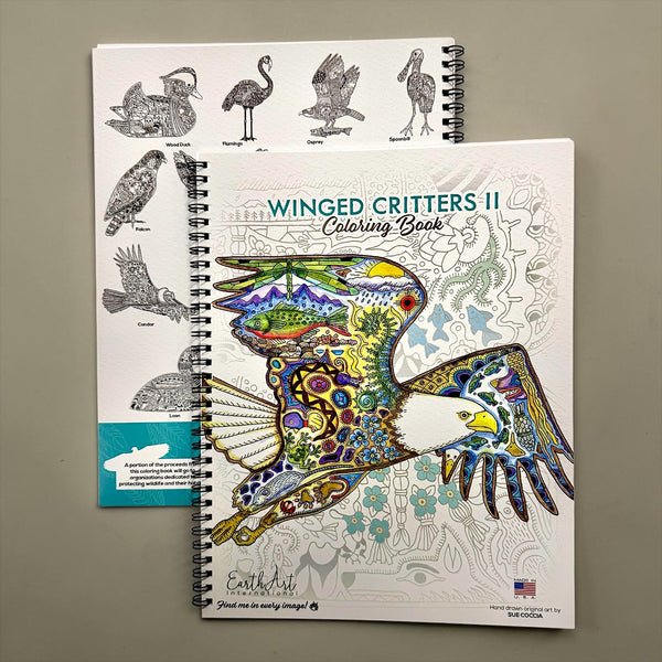 Winged Critters 2 Coloring Book