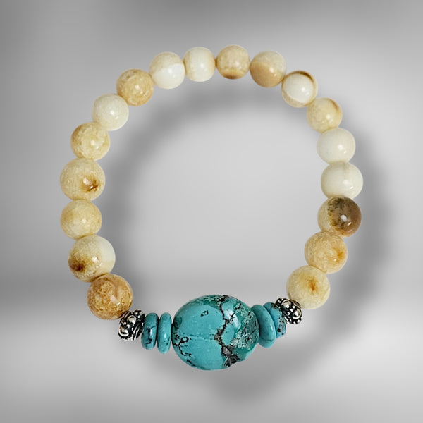Ivory & Turquoise Bracelet