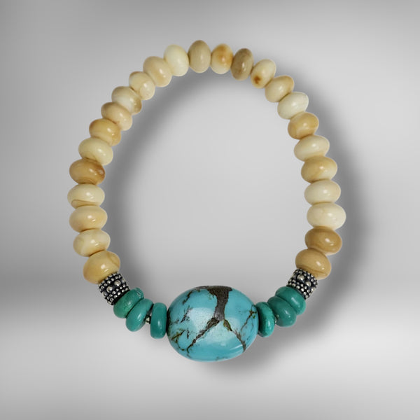 Ivory & Turquoise Bracelet