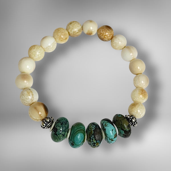 Ivory & Turquoise Bracelet