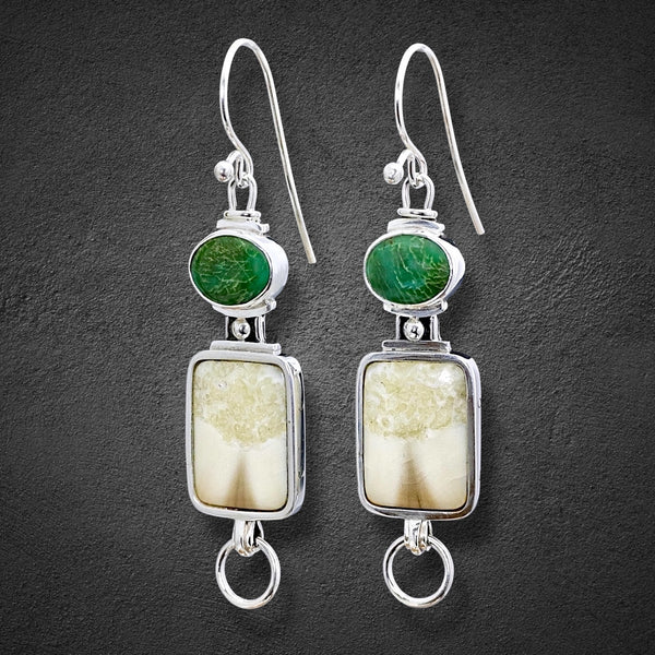 Ivory & Turquoise Earrings