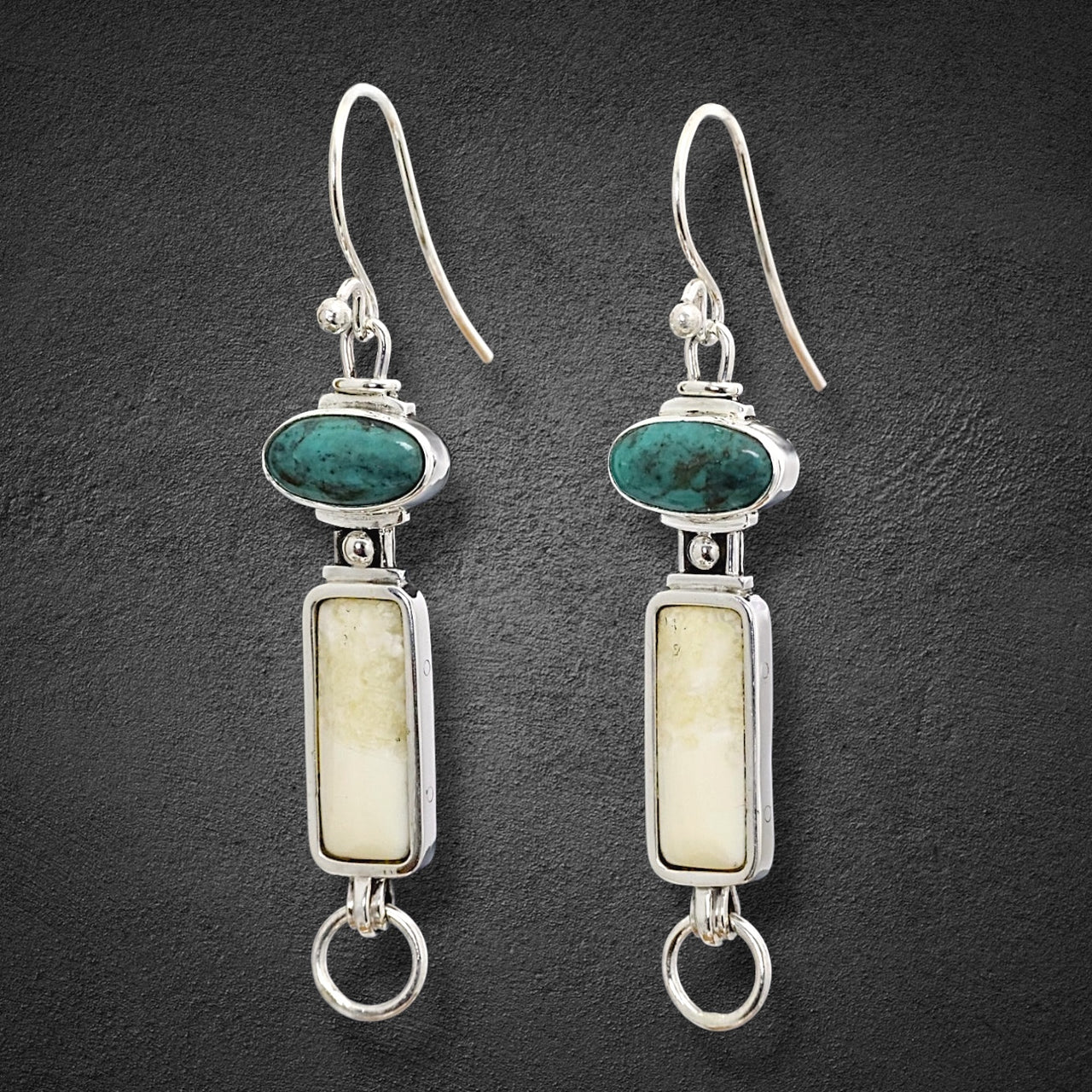 Ivory & Turquoise Earrings