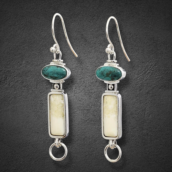 Ivory & Turquoise Earrings