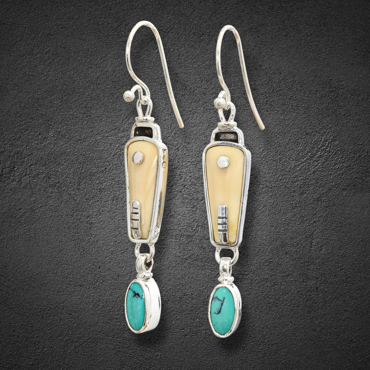 Ivory & Turquoise Earrings