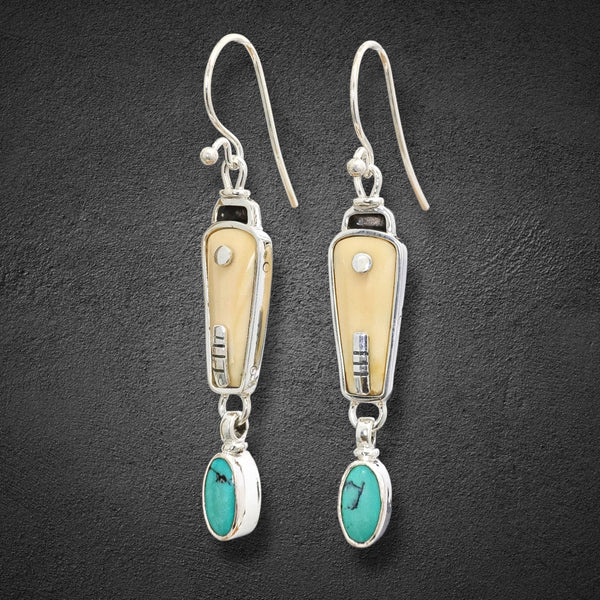 Ivory & Turquoise Earrings
