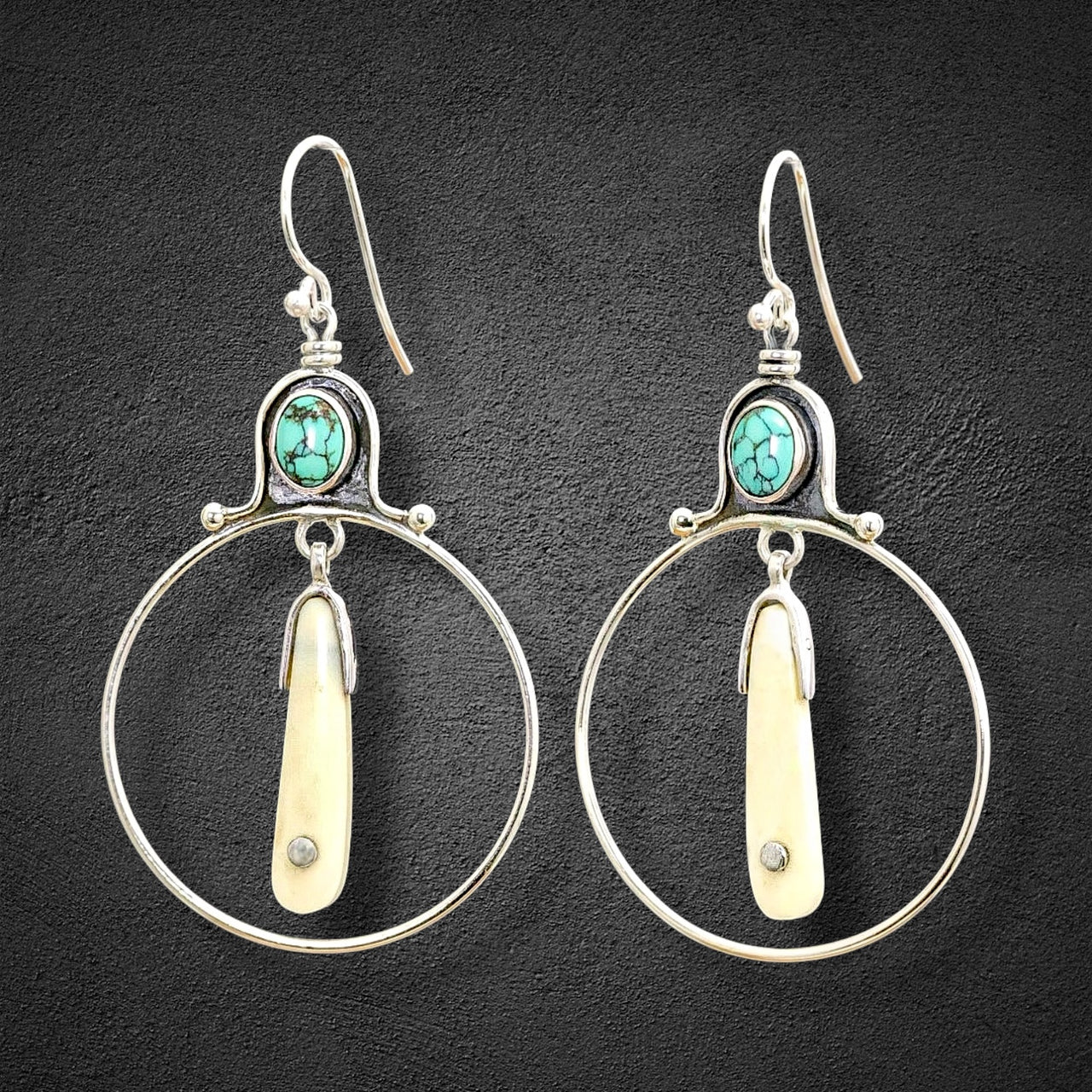 Ivory & Turquoise Earrings