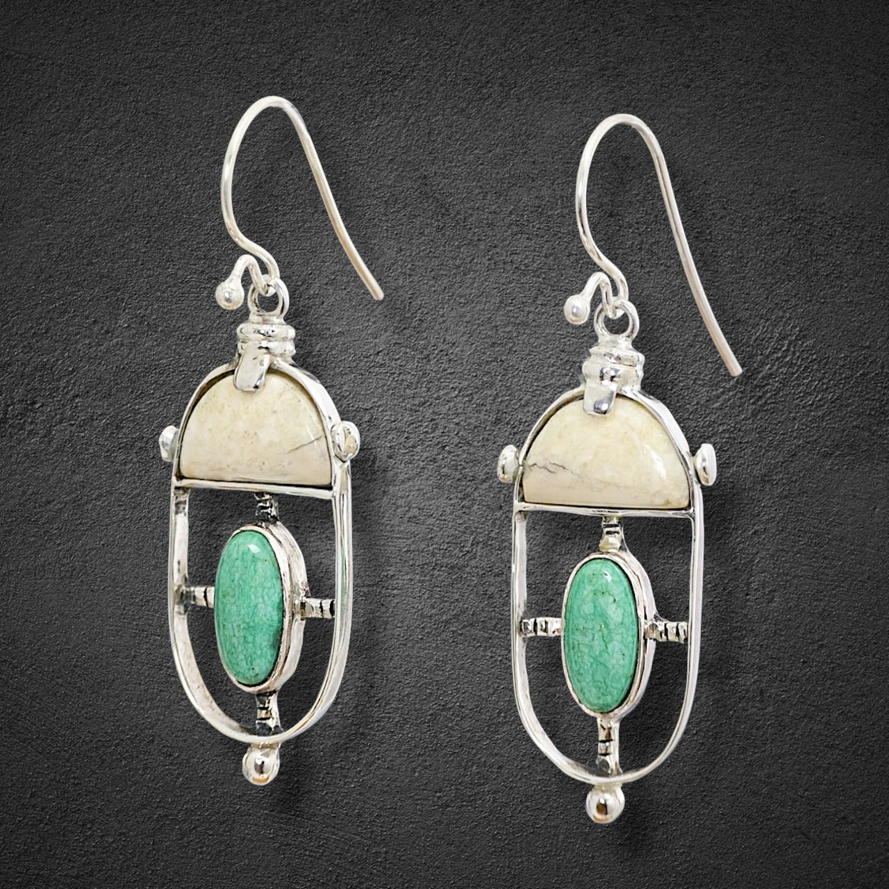 Ivory & Turquoise Earrings