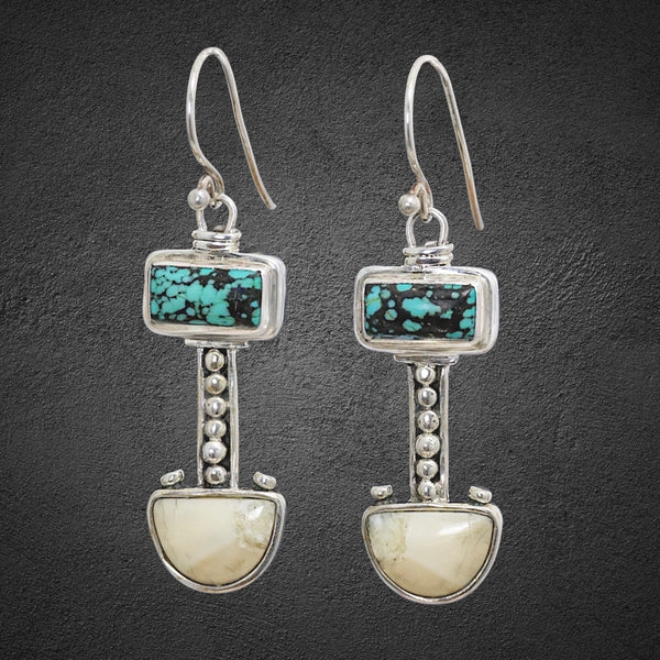 Ivory & Turquoise Earrings