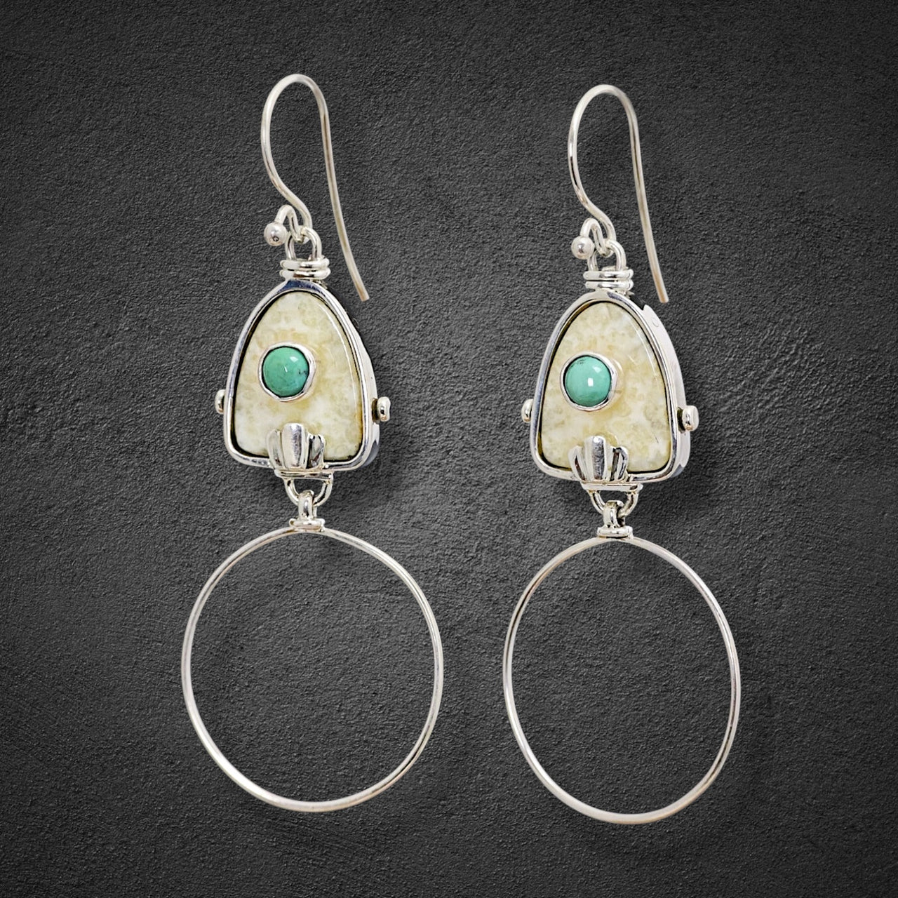 Ivory & Turquoise Earrings