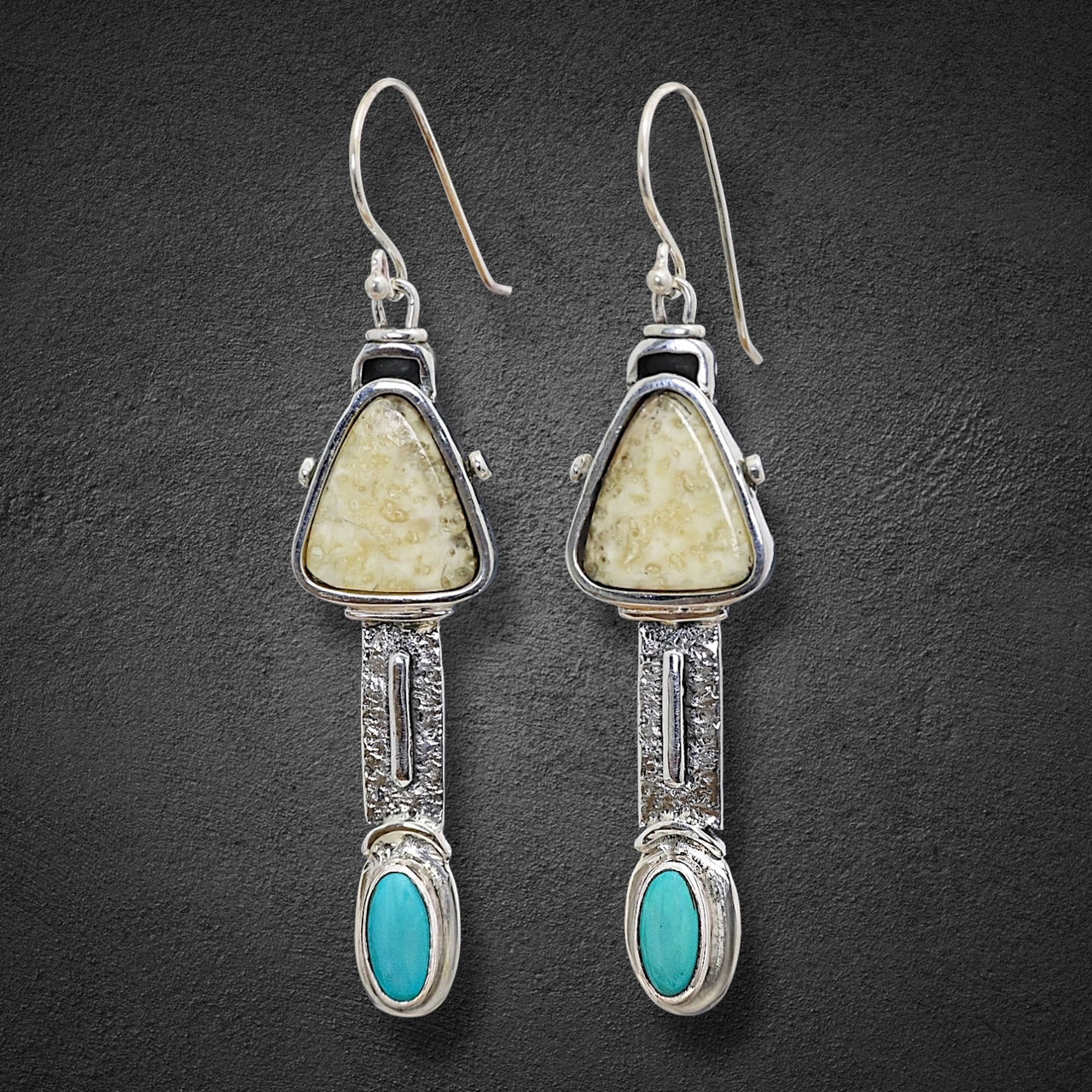 Ivory & Turquoise Earrings