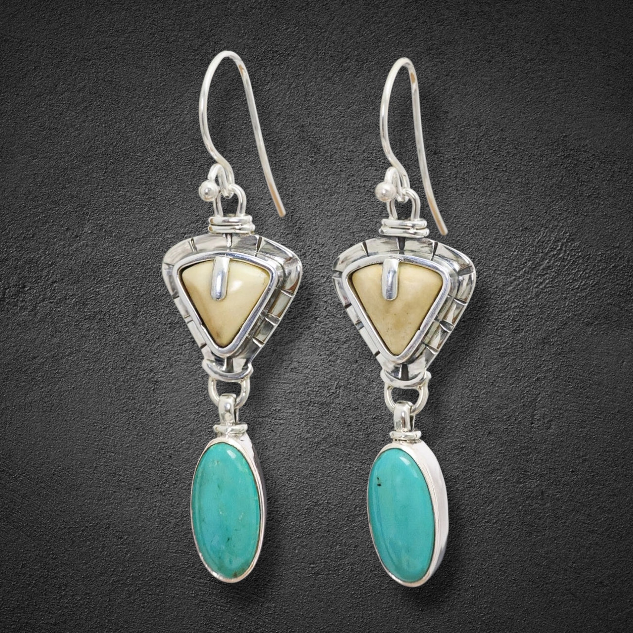 Ivory & Turquoise Earrings