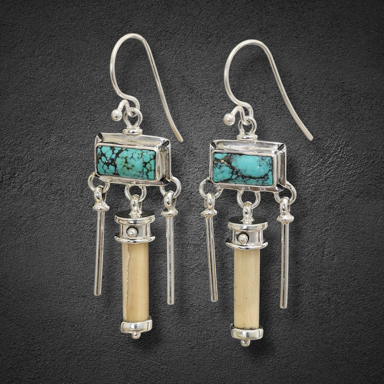 Ivory & Turquoise Earrings