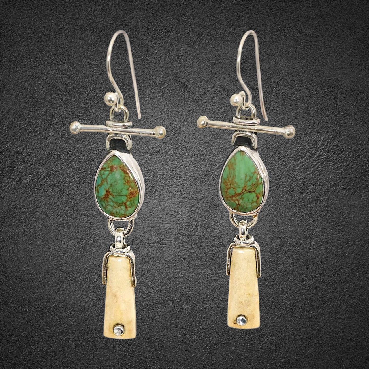 Ivory & Turquoise Earrings