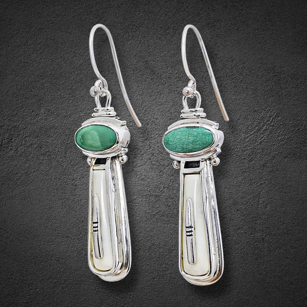 Ivory & Turquoise Earrings