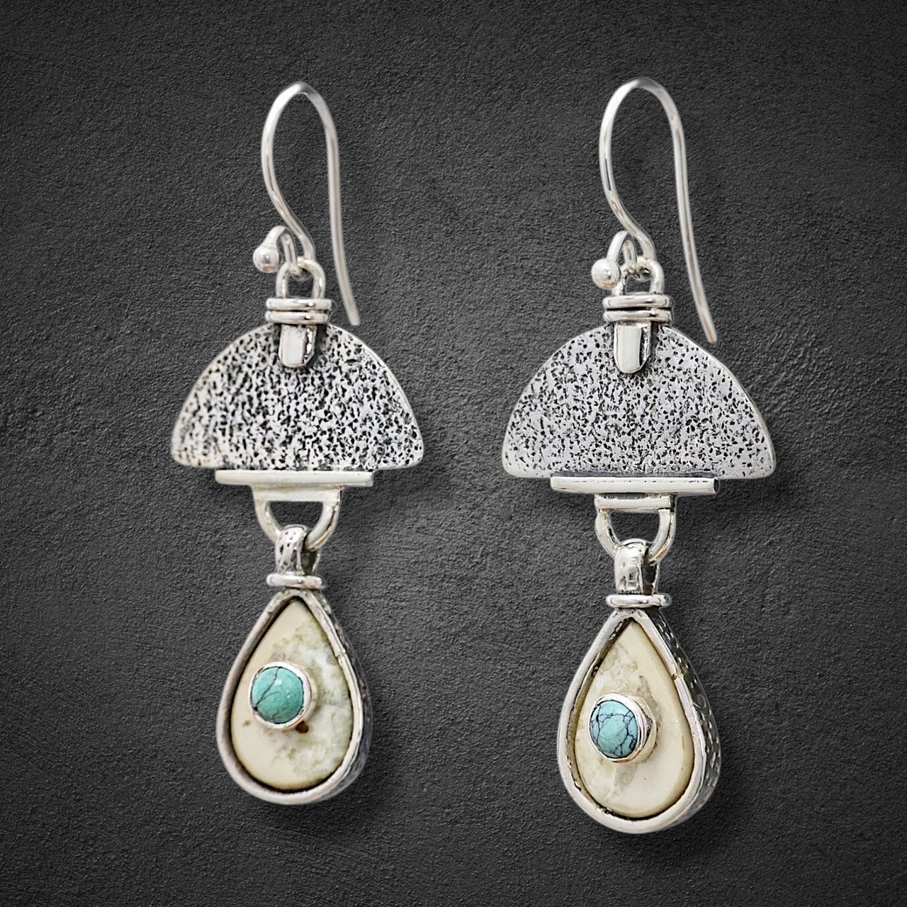 Ivory & Turquoise Earrings