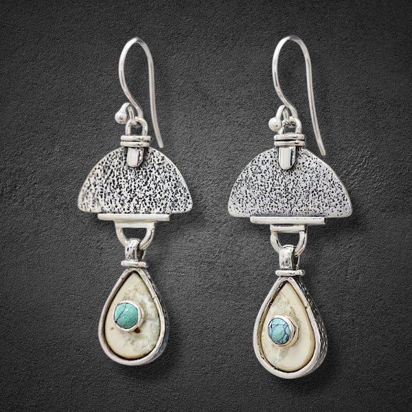 Ivory & Turquoise Earrings