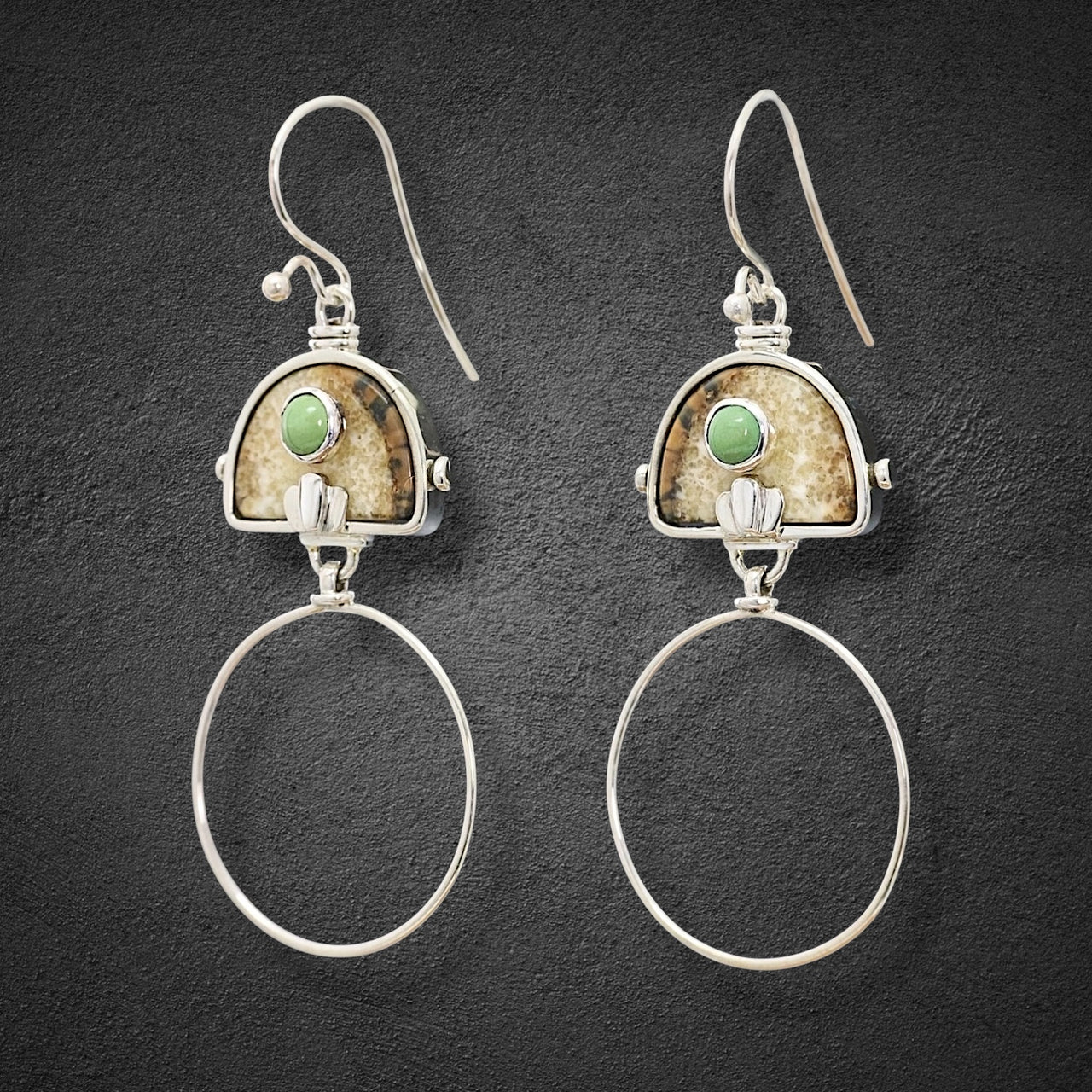 Ivory & Turquoise Earrings