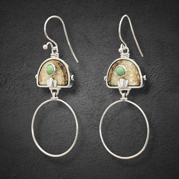 Ivory & Turquoise Earrings