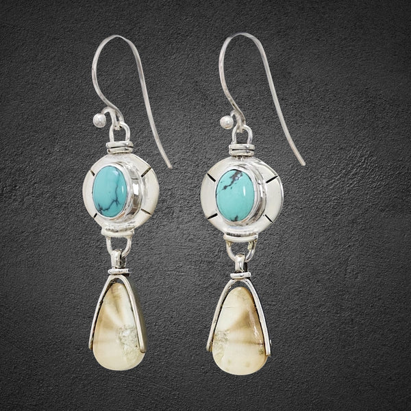 Ivory & Turquoise Earrings