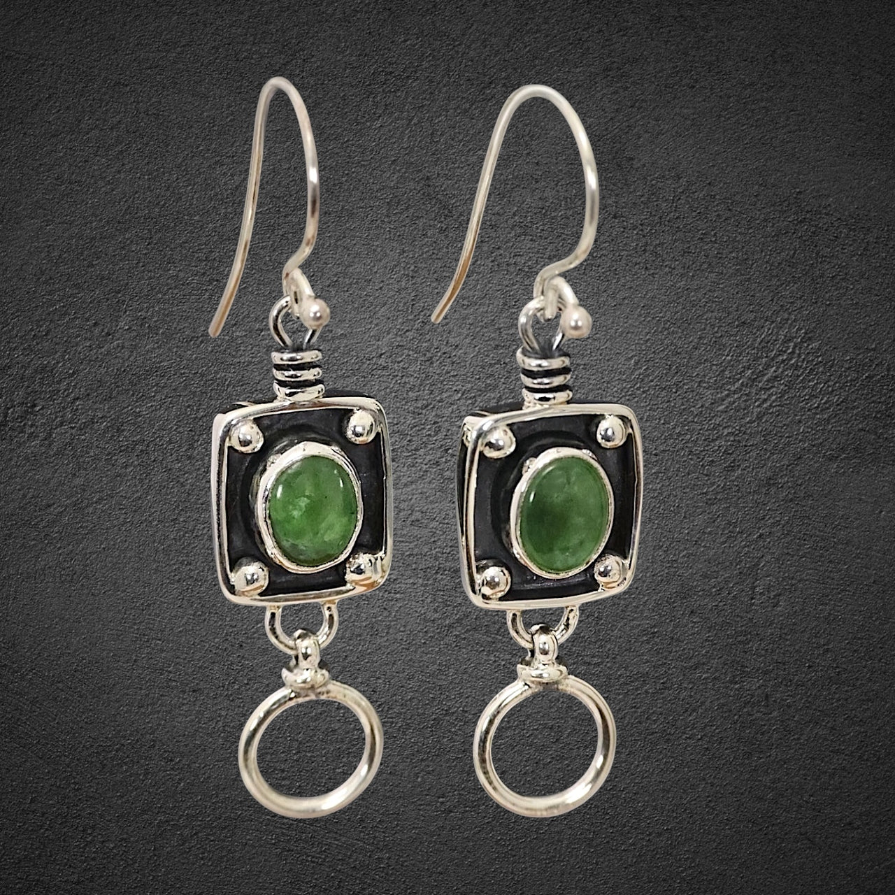 Ivory & Jade Earrings
