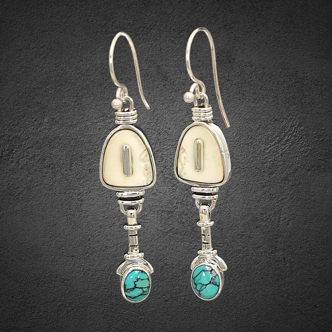 Ivory & Turquoise Earrings