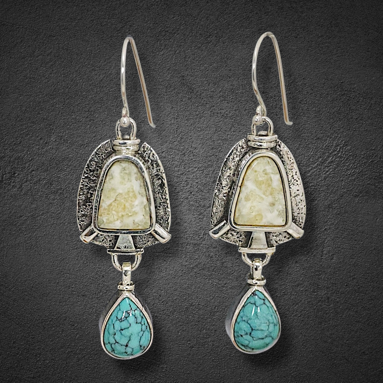 Ivory & Turquoise Earrings